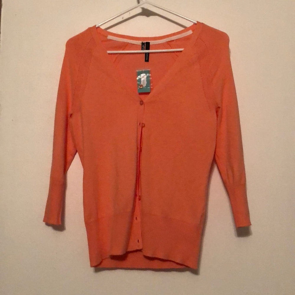Peach cardigan